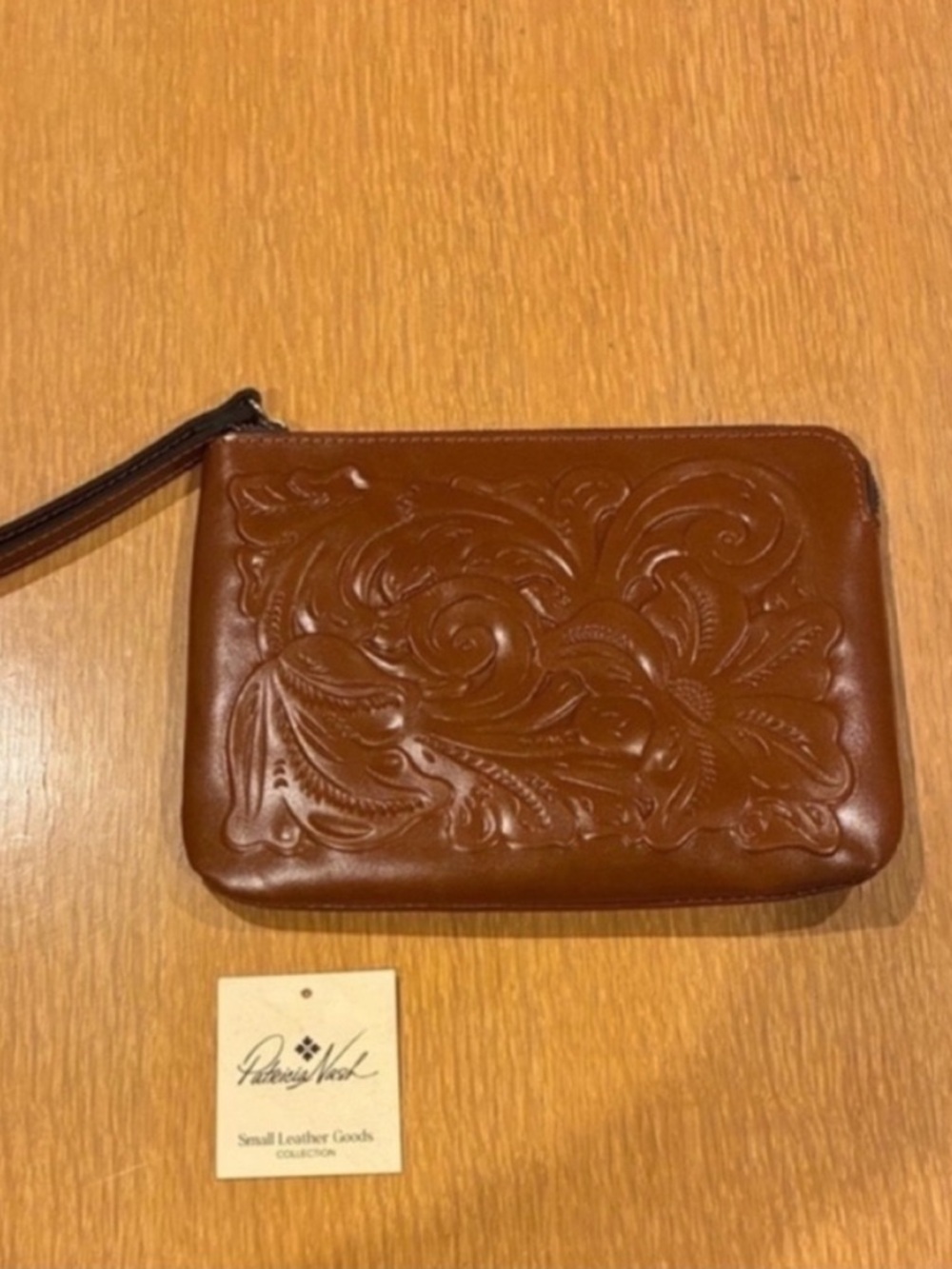 Patricia Nash Tooled Cassini "Florence" Wristlet NWT